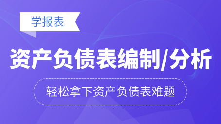 资产负债表的编制与分析