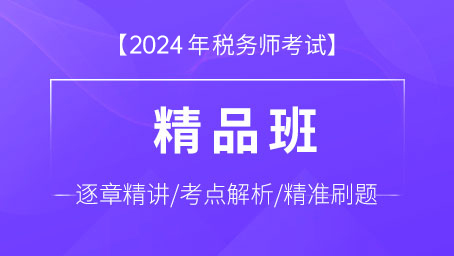 2024年税务师精品班