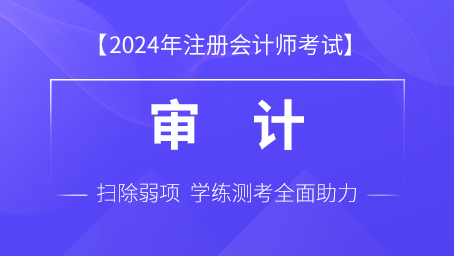 2024年注册会计师课程 题库-审计